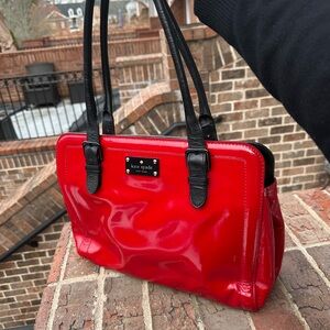 Kate Spade Glossy Red Shoulder Bag